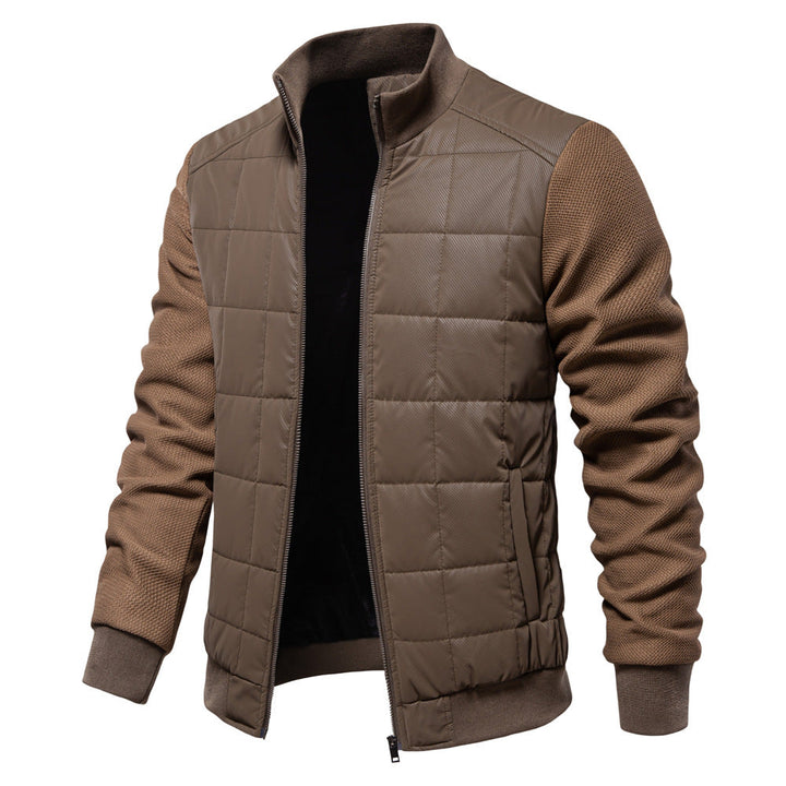 Drune | Herren Winter Steppjacke Mit Gerippten Bündchen Und Reißverschlussverschluss