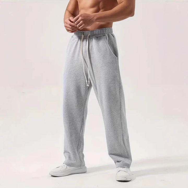 Herren nan locker sitzende Jogginghose aus Baumwollmischung mit elastischem Bund und Seitentaschen Drune