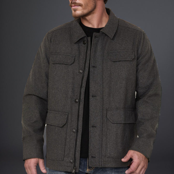 Herren Utility-Jacke mit praktischen Taschen Drune