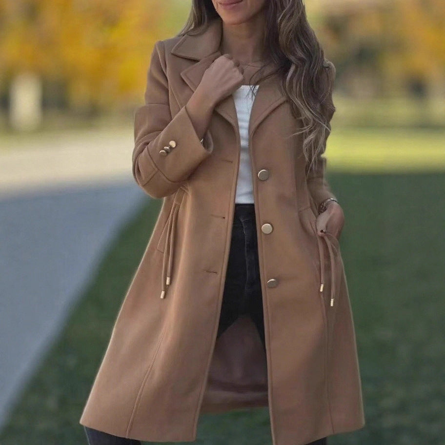 Damen modische Übergangsjacke mit italienischem Schnitt und eleganten Details Drune