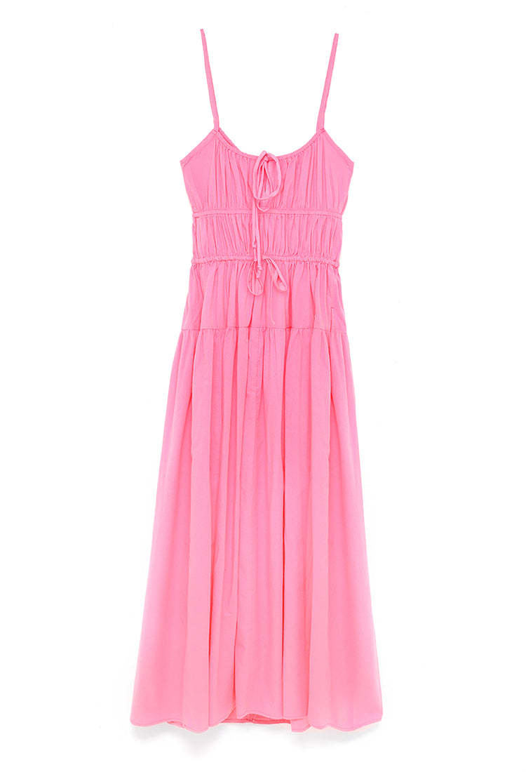 Damen luftiges Sommerkleid mit verstellbaren Trägern Drune
