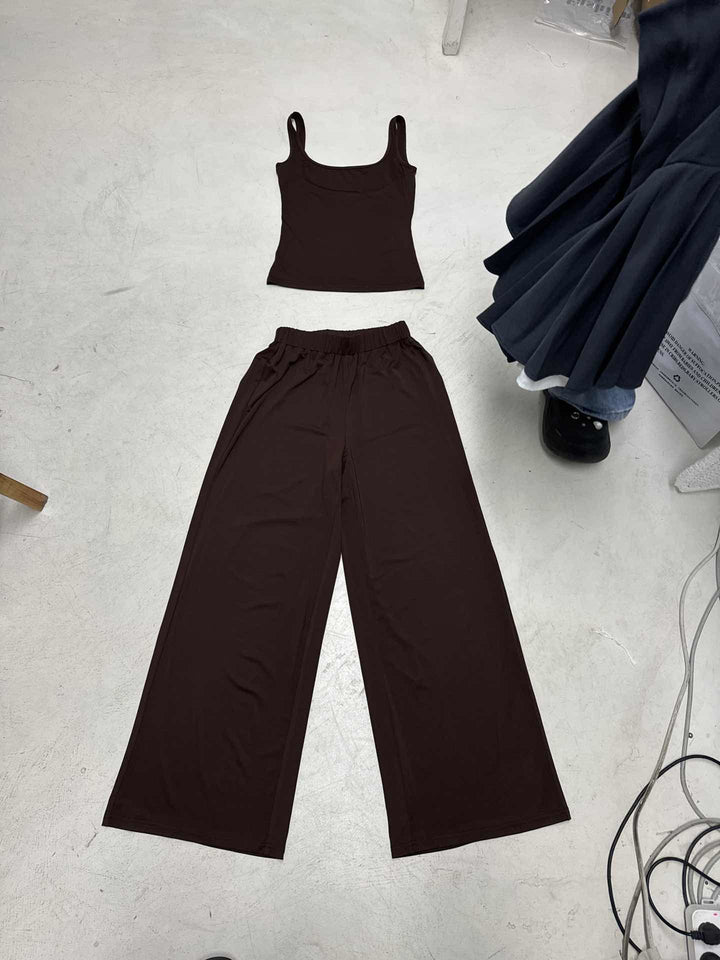 Damen Komfortable Lounge-Hose und Top Set Drune