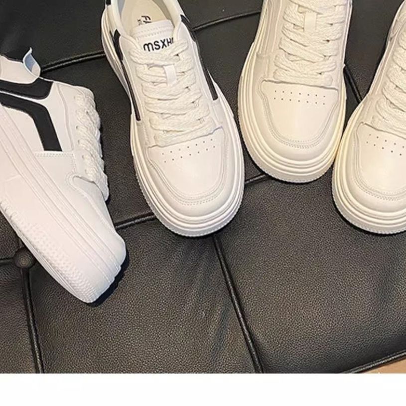 Damen Sportliche Plateau-Sneaker mit modischem Kontrastdesign Drune