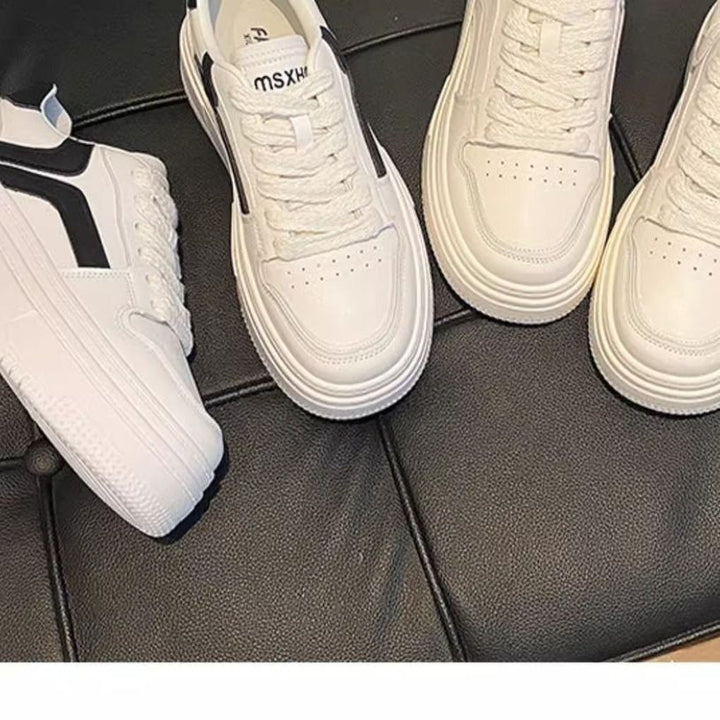 Damen Sportliche Plateau-Sneaker mit modischem Kontrastdesign Drune