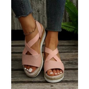 Damen Wedge-Sandalen mit geflochtenem Riemedesign Drune