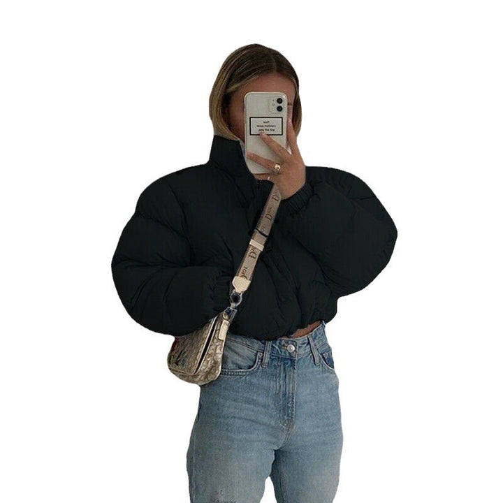 Damen Steppjacke mit hohem Kragen und kürzerem Schnitt Drune