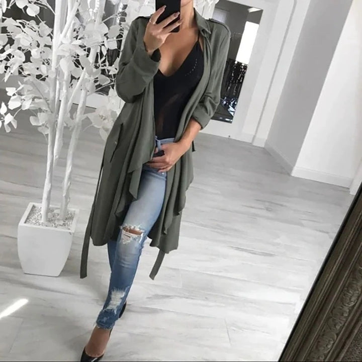 Damen modischer Trenchcoat Drune