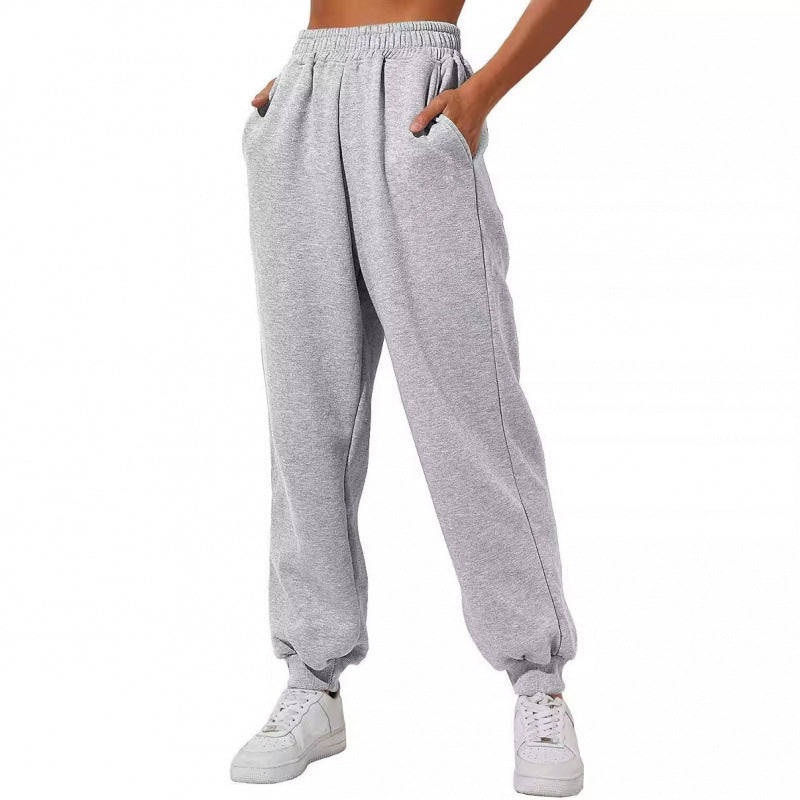 Damen Jogginghose mit elastischem Bund und seitlichen Eingrifftaschen Drune
