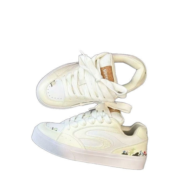 Damen Sportliche Sneakers mit tierischen Motiven und atmungsaktiver Oberflächenstruktur Drune