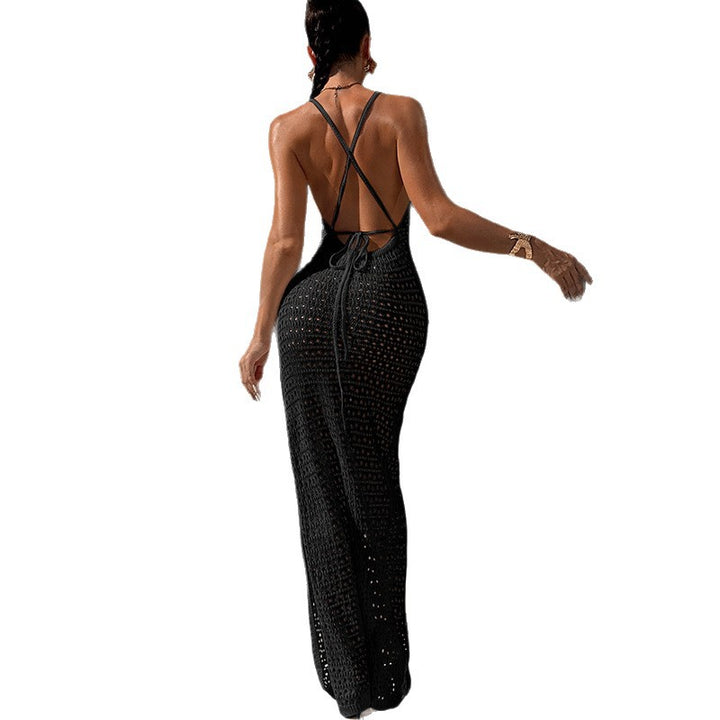 Damen gehäkeltes Maxikleid Drune