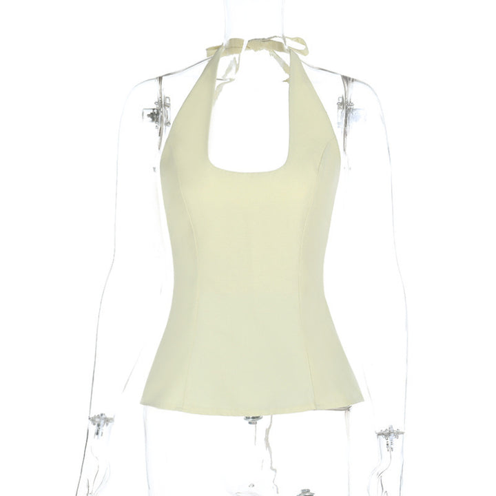 Damen Elegantes Neckholder-Top mit ausgestelltem Saum Drune