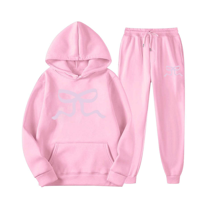 Damen lässiger Hoodie und Jogginghose Set Drune