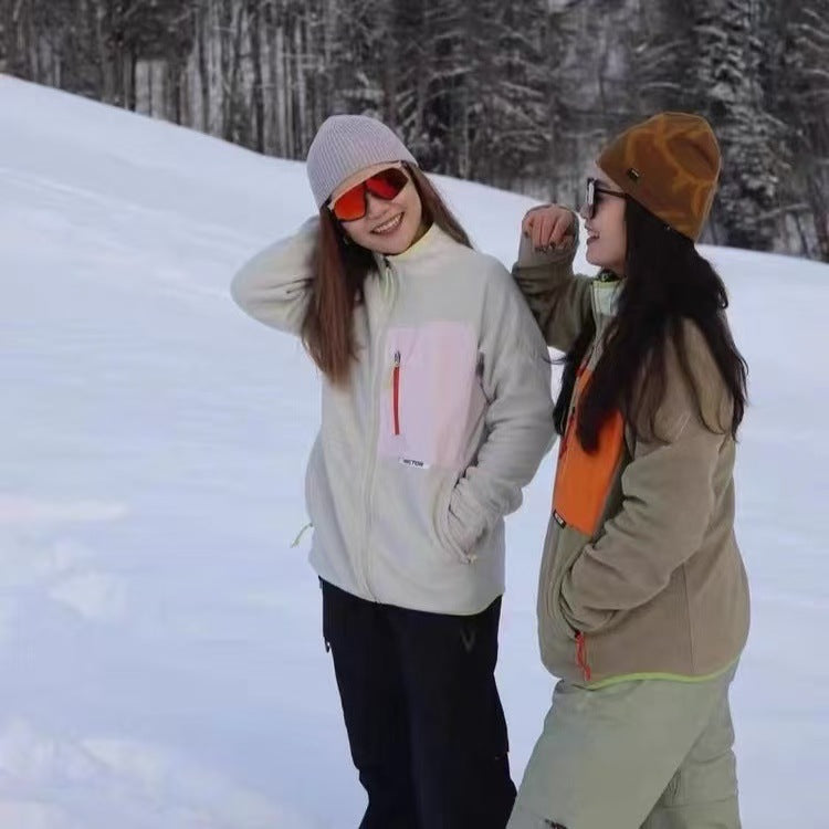 Damen funktionale Outdoor-Jacke mit praktischen Reißverschlusstaschen Drune