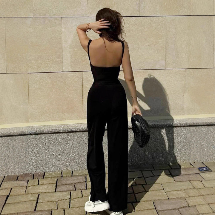Damen Komfortable Lounge-Hose und Top Set Drune