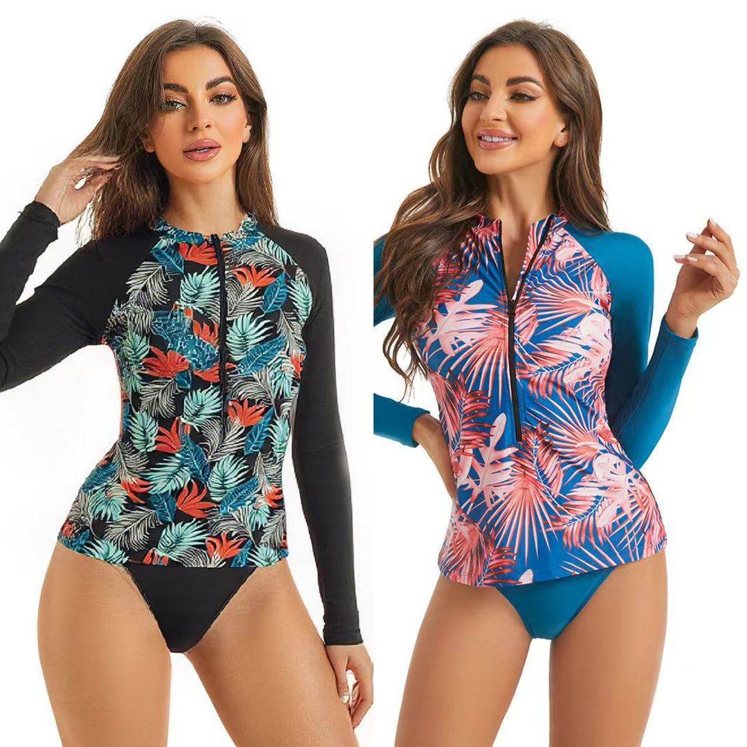 Damen Langarm UV-Schutz Rashguard Drune
