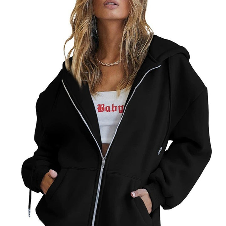Damen Kapuzenjacke im oversized Schnitt mit praktischen Taschen Drune