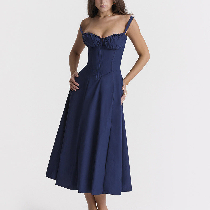 Damen Midikleid mit floralem Muster Drune