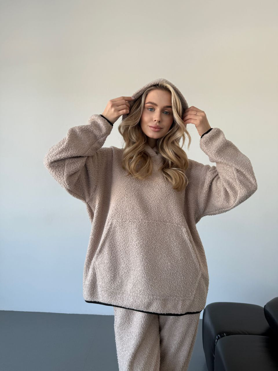 Damen Kuscheliger Oversized Hoodie Drune