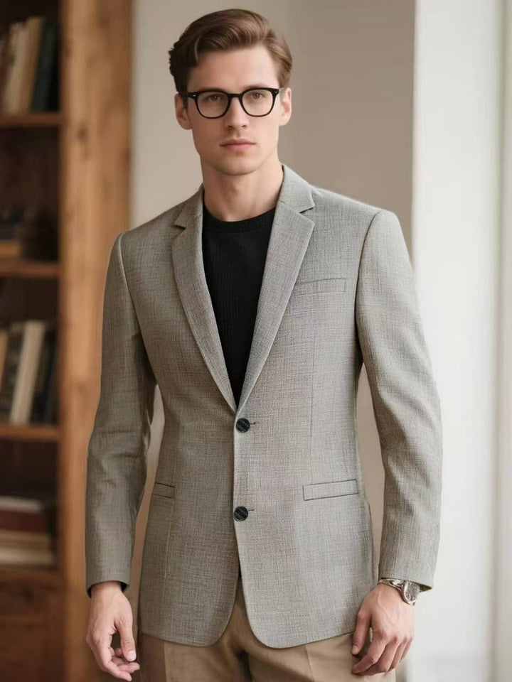 Herren eleganter strukturierten Blazer Drune