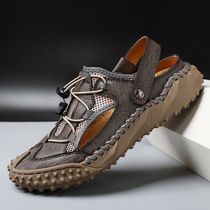 Herren Atmungsaktive Outdoor-Sandalen mit rutschfester Sohle und elastischem Verschlusssystem Drune