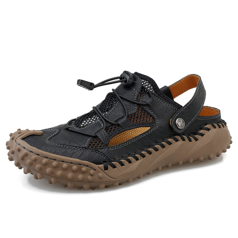 Herren Atmungsaktive Outdoor-Sandalen mit rutschfester Sohle und elastischem Verschlusssystem Drune