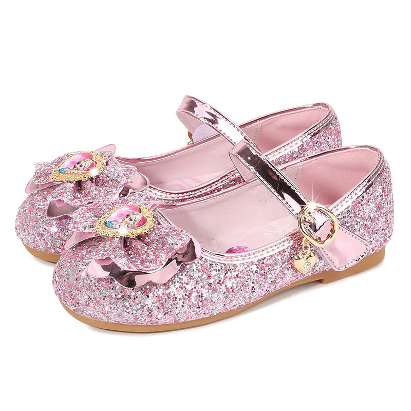 Mädchen Glitzernde Ballerinas mit Blumendekor Drune
