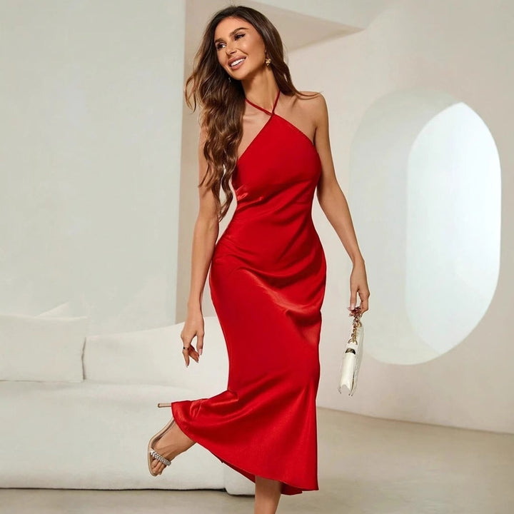 Damen Maxikleid mit schicker asymmetrischer Schnittführung Drune