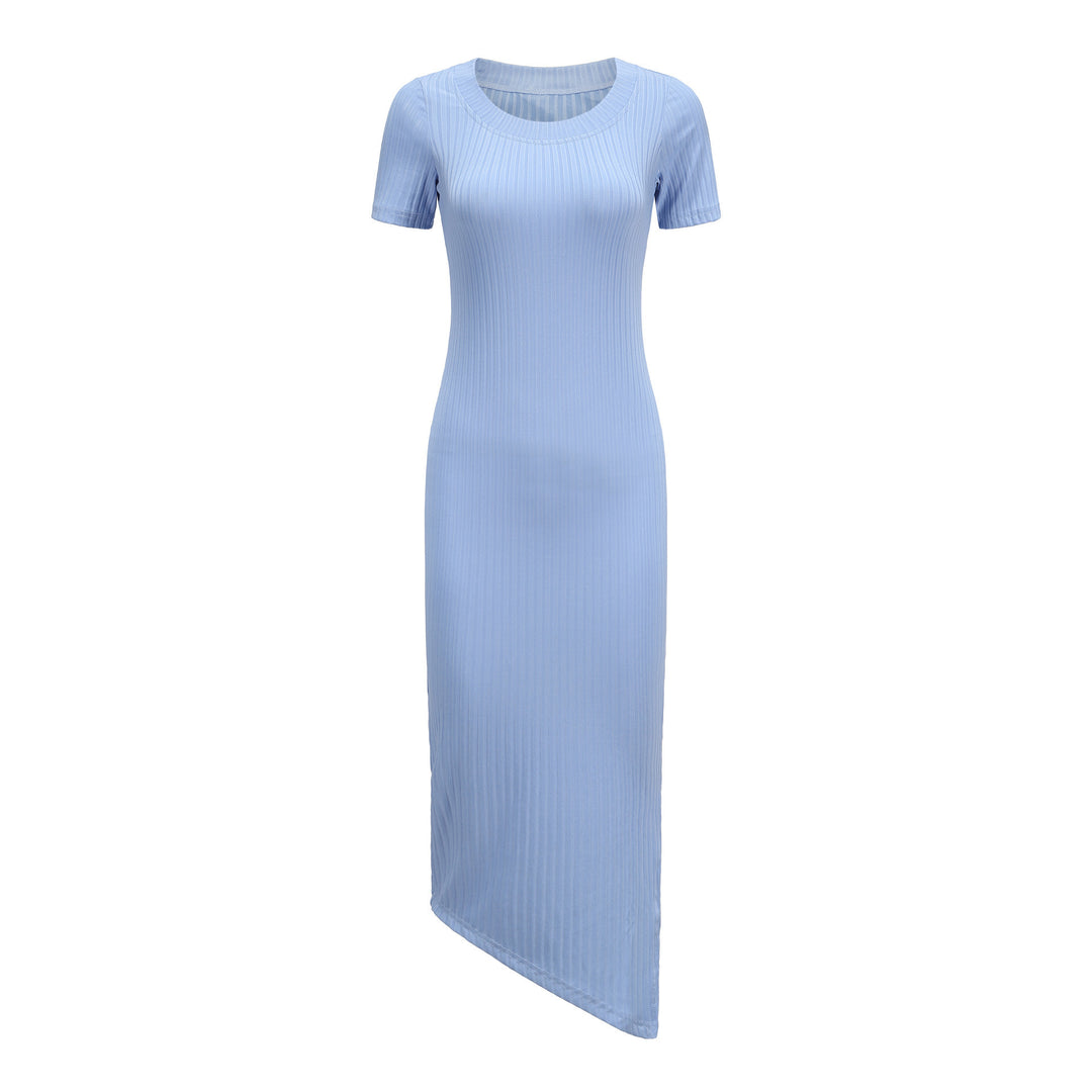 Damen Elegantes Maxikleid im Rippenstrickdesign Drune