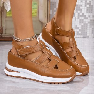 Damen bequeme Plattform-Sandalen mit atmungsaktiver Obermaterialstruktur und verstellbarem Riemendesign Drune