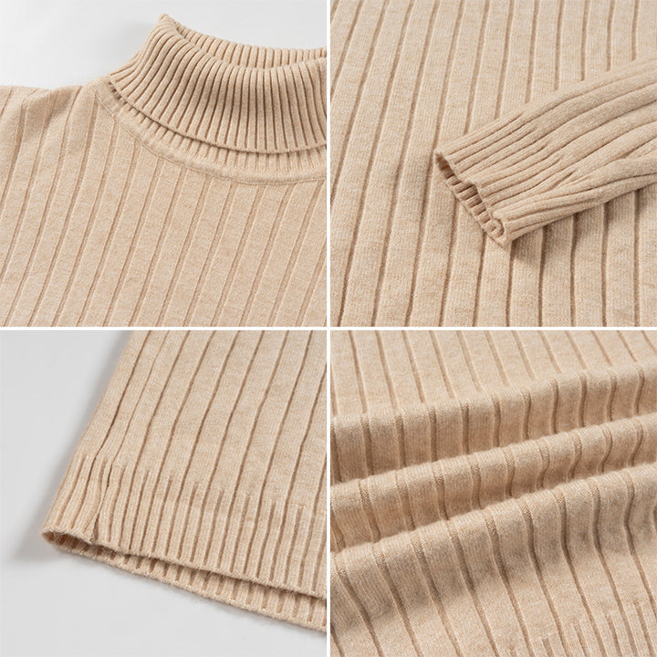Herren Strickpullover mit Stehkragen Drune