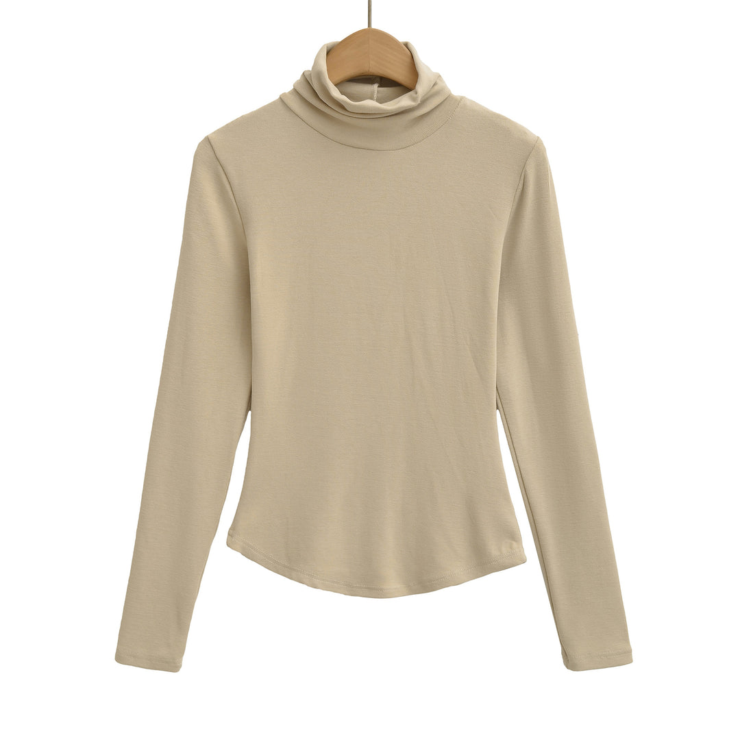 Damen Langarmshirt mit hohem Kragen Drune