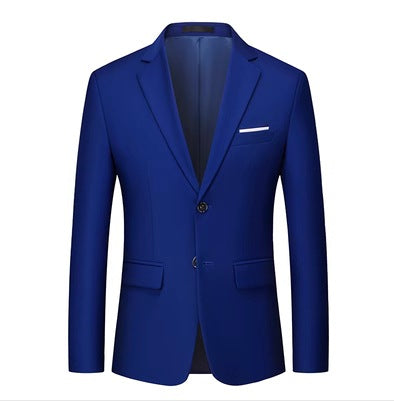 Herren nan tailliertes Sakko mit schmaler Silhouette, Stretchanteil und Pattentaschen Drune