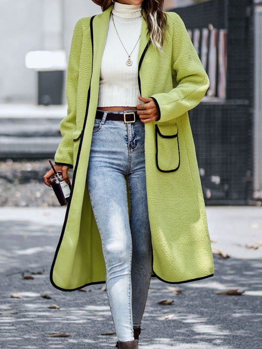 Damen Kuschelige Strickjacke mit aufgesetzten Taschen Drune