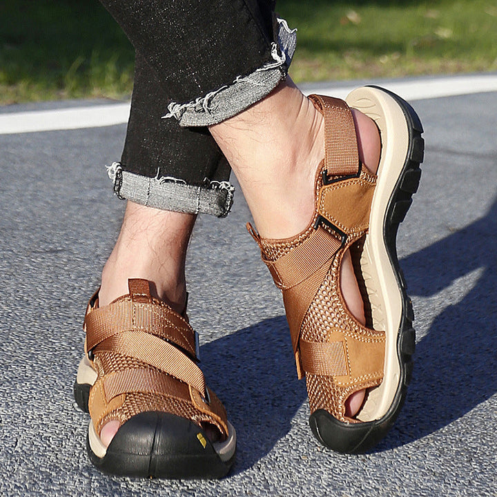 Herren Outdoor Sandalen mit rutschfester Sohle und verstellbarem Riemensystem Drune