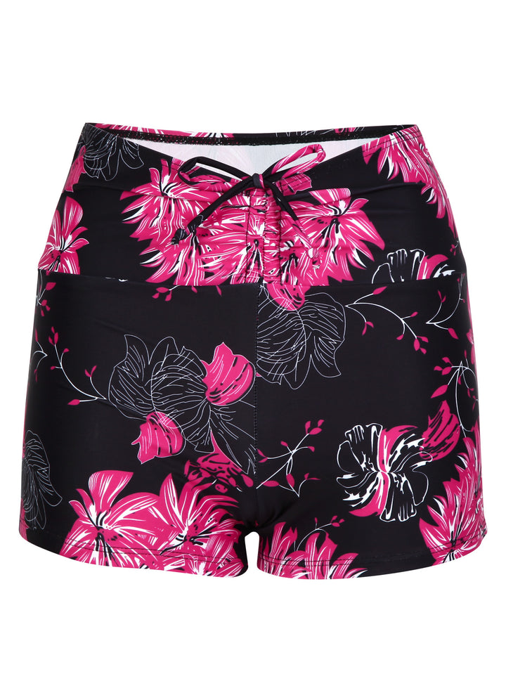 Damen Bikini-Höschen mit hohem Bund und raffinierten Rüschendetails Drune