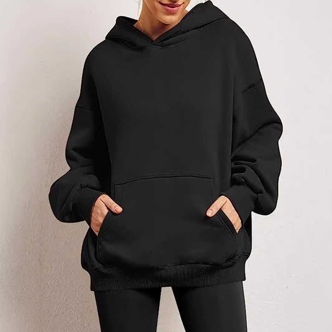 Damen oversized Kapuzenpullover Drune