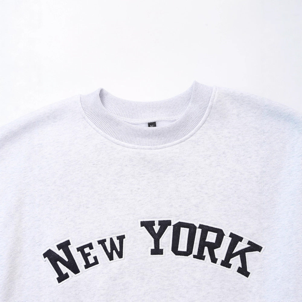 Damen Sweatshirt mit trendy New York Aufdruck Drune