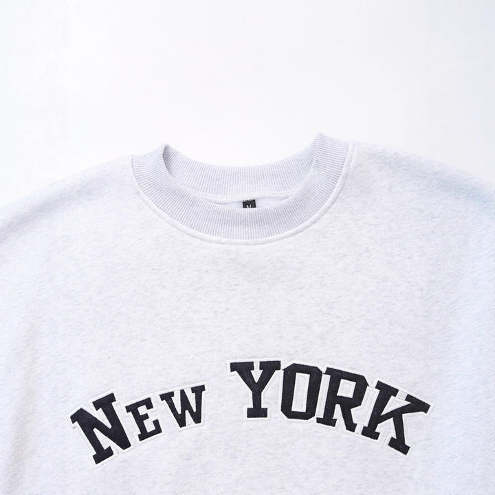 Damen Sweatshirt mit trendy New York Aufdruck Drune