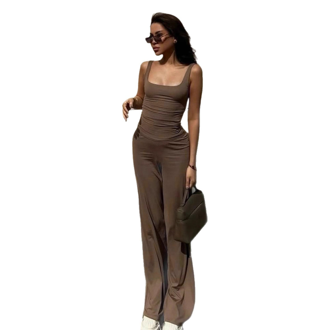 Damen Komfortable Lounge-Hose und Top Set Drune