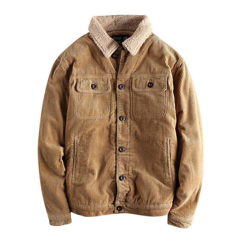 Herren Cordjacke mit kuscheligem Futter und praktischen Taschen Drune
