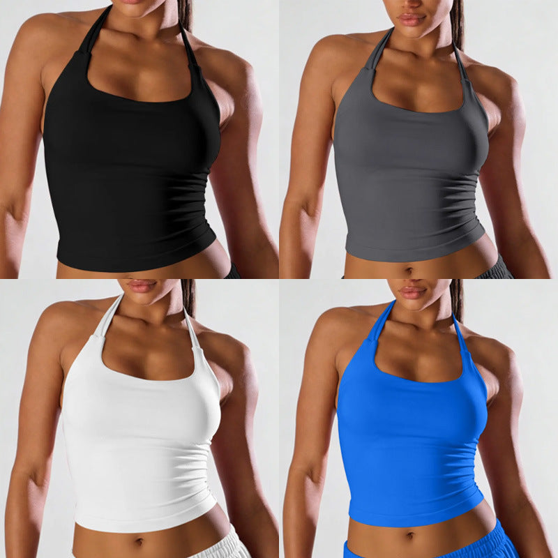 Damen Sportoberteil mit komfortablem Halter-Design und atmungsaktiven Materialien Drune