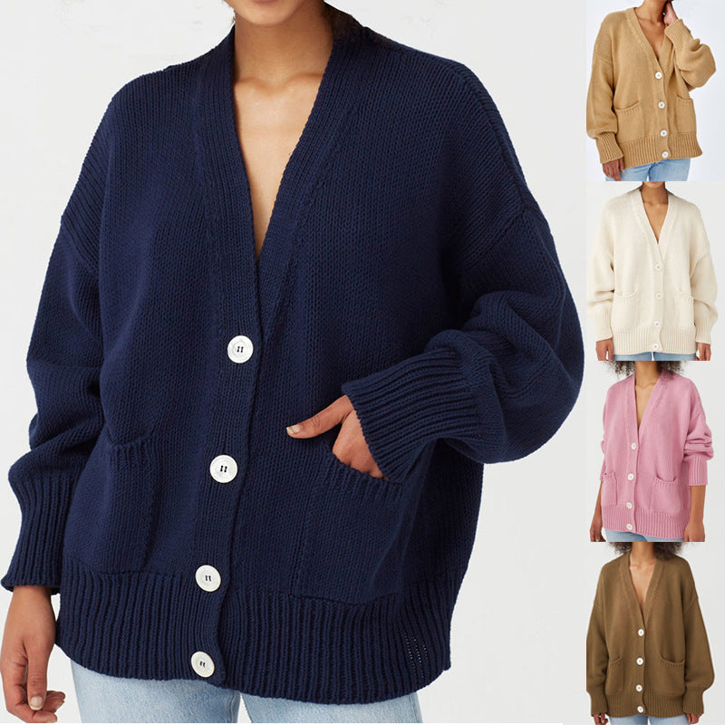 Damen Grobstrickcardigan Drune