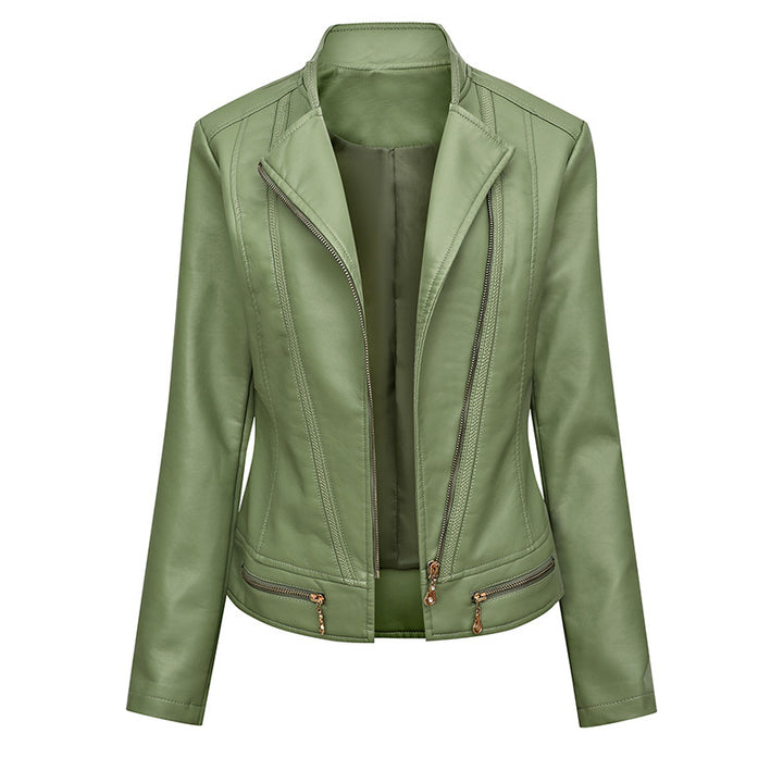 Damen hautenge Kunstlederjacke Drune