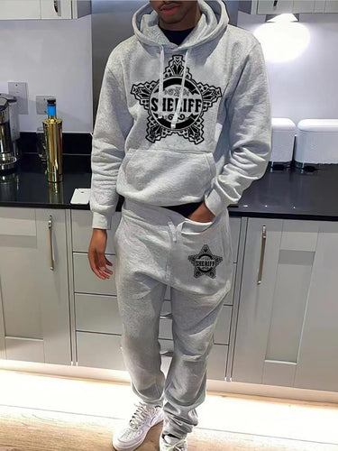 Damen Hoodie- und Jogginghose-Set mit einzigartigem Sheriff-Design Drune