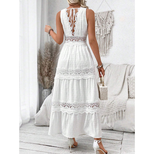 Drune | Spitzenkleid mit V-Ausschnitt