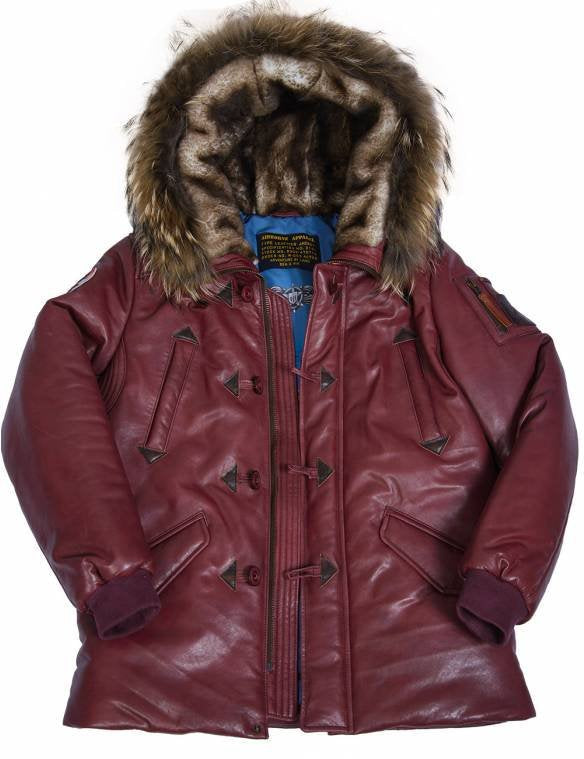 Herren Winterparka mit luxuriösem Kunstpelzkragen und wärmendem Futter Drune