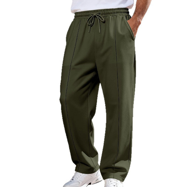 Herren nan weite Relax-Jogginghose mit Bügelfalte, elastischem Tunnelzugbund und seitlichen Eingrifftaschen Drune