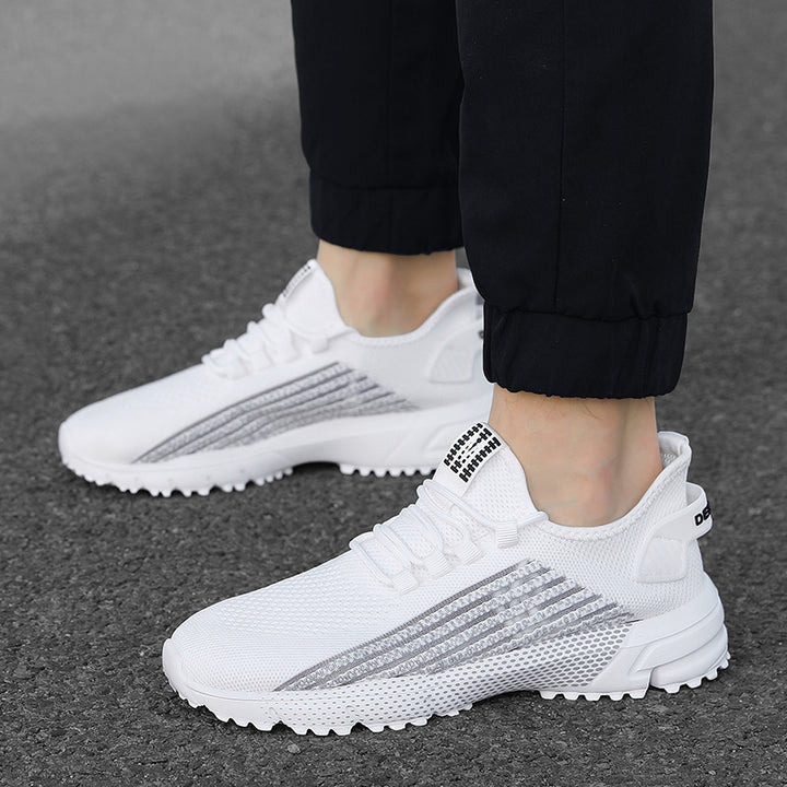 Herren nan atmungsaktive Stricksneaker mit profilierter Laufsohle und gepolsterter Fersenmanschette Drune