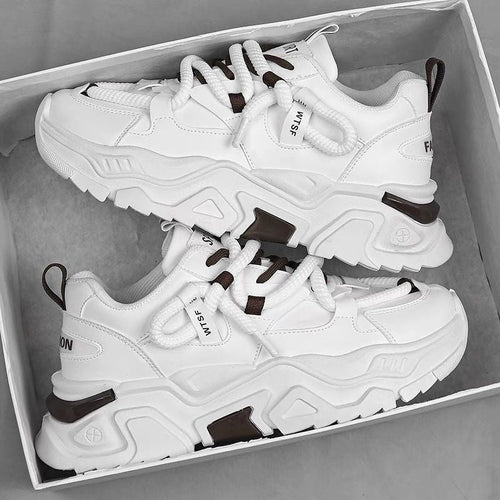 Damen Chunky Sneakers mit innovativem Dämpfungssystem und rutschfester Sohle Drune