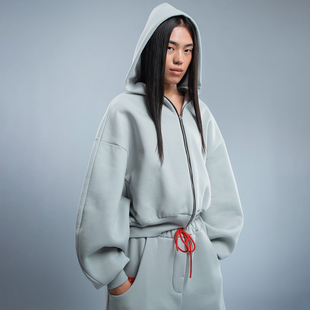 Damen modischer Kapuzenpullover im lässigen Cropped-Design Drune